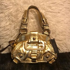 Guess Gold Shoulder/Crossbody Bag